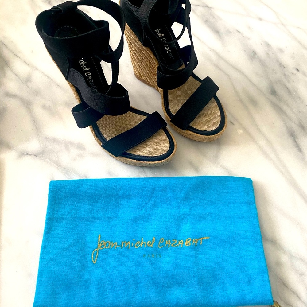 ❣️Jean Michel Cazabat Fella Black Wedges 36❣️ - Picture 5 of 9